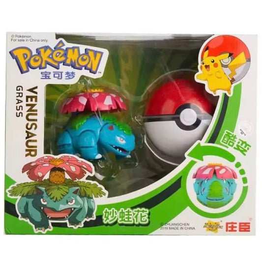 Venusaur Toy with Poké Ball – Pokémon Figure for Kids & Collectors