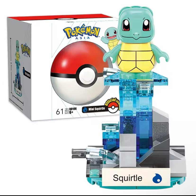 Squirtle Building Block Toy with Poké Ball – Pokémon Construction Set for Kids & Collectors