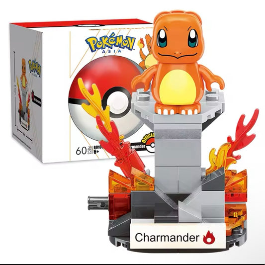 Charmander Building Block Toy with Poké Ball – Pokémon Construction Set for Kids & Collectors