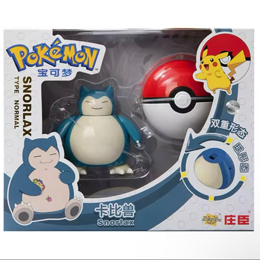 Snorlax Toy with Poké Ball – Adorable Collectible Pokémon Figure for Kids & Fans