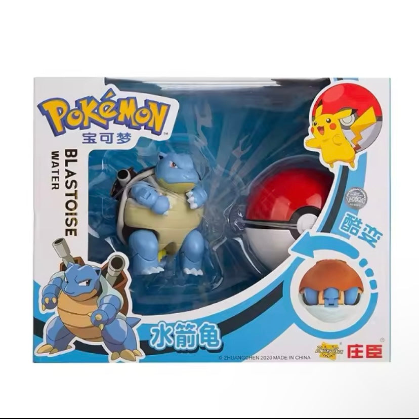 Blastoise Toy with Poké Ball – Collectible Pokémon Figure for Kids & Fans